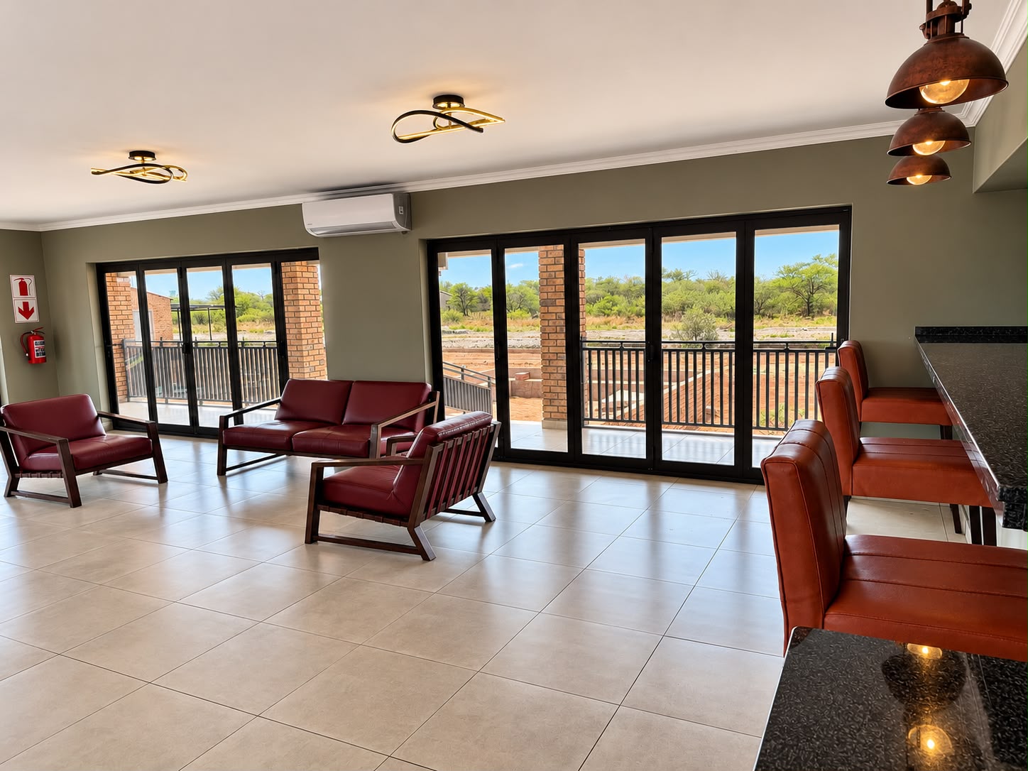 Dining area with elegant table setting